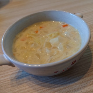 白菜のクリームスープ【幼児食】